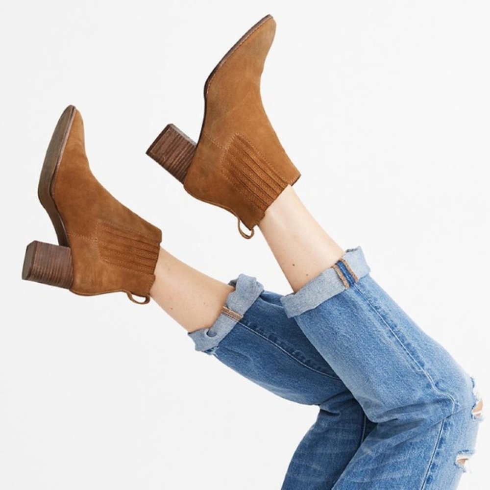 MADEWELL Size 10 The Kat Chelsea Boot in Suede